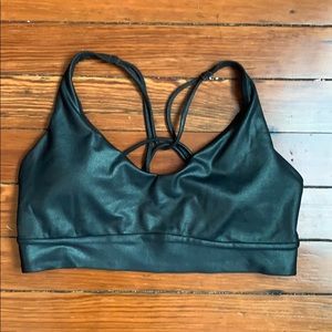 Athleta Criss Cross Back Shimmer Bra